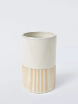 John Lewis John Lewis Reactive Glaze Two Tone Bathroom Tumbler Natural- Buy online at McGrocer