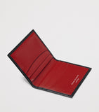 Aspinal of London leather double fold card holder 11cm, imported from the UK