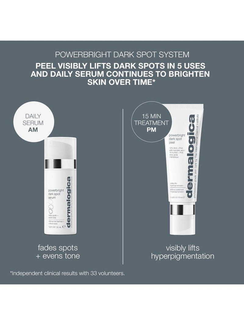 Dermalogica dark spot treatment system with serum and peel - British product