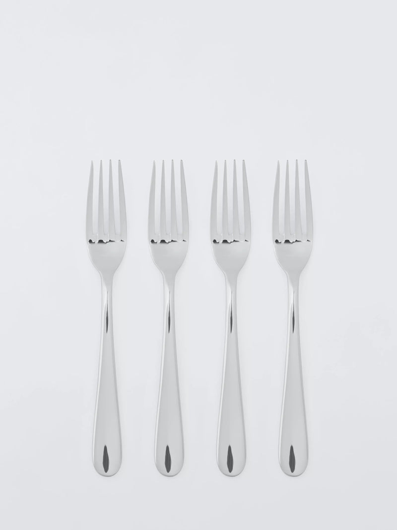 John Lewis Luna stainless steel table forks set of 4 (British brand)