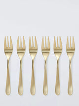 John Lewis John Lewis Stainless Steel Pastry Forks, Set of 6, Champagne- Buy online at McGrocer