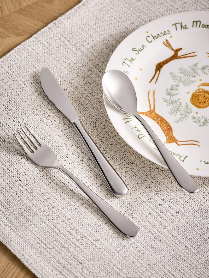 John Lewis Luna children's cutlery set 3 piece, imported from the UK