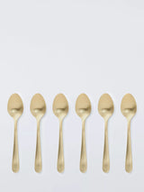 John Lewis John Lewis Stainless Steel Teaspoons Set of 6 Champagne- Buy online at McGrocer