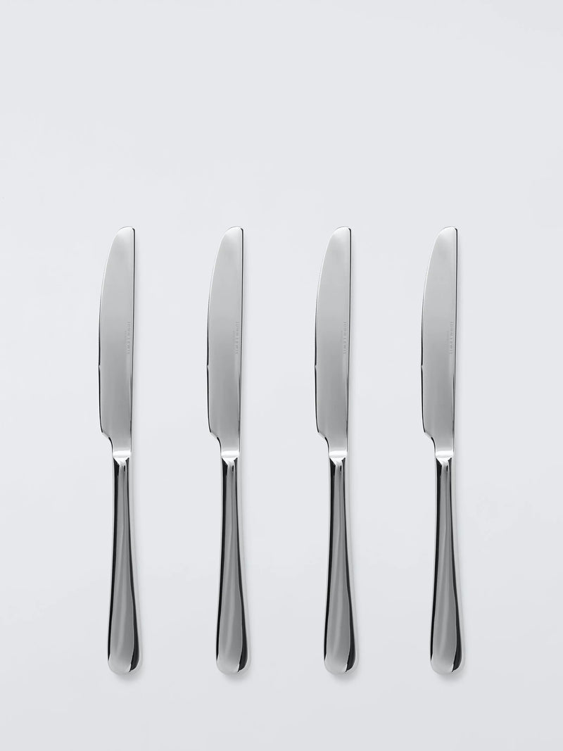 John Lewis Luna stainless steel dessert knives set of 4, UK version