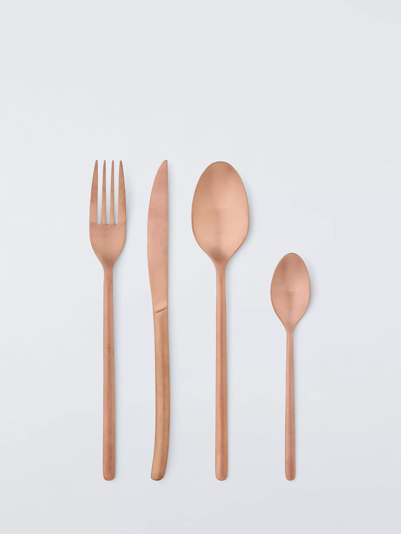 John Lewis copper cutlery set 16 pieces (British brand)