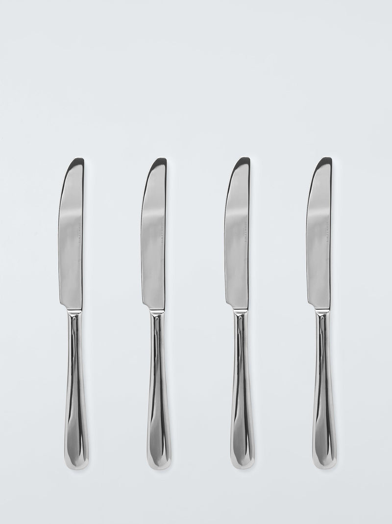 John Lewis Luna stainless steel table knives set of 4, imported from the UK