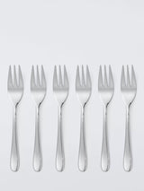 John Lewis John Lewis Luna Stainless Steel Pastry Forks, Set of 6- Buy online at McGrocer
