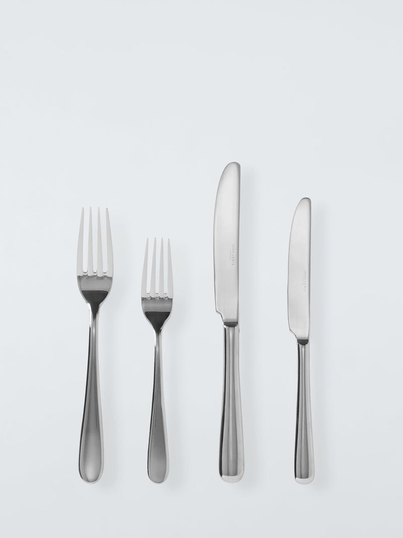 John Lewis Luna stainless steel cutlery set 44 piece, UK version