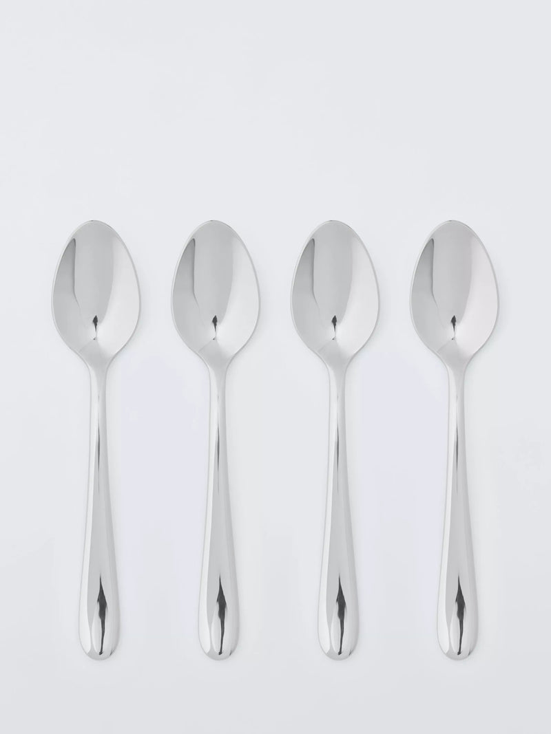 John Lewis Luna stainless steel teaspoons set of 4 (British brand)