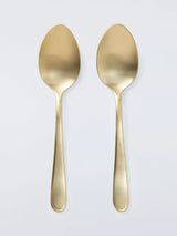 John Lewis John Lewis Stainless Steel Serving Spoons, Set of 2, Champagne- Buy online at McGrocer