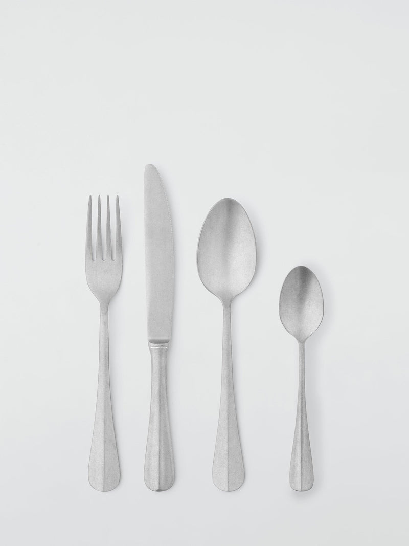 John Lewis farmhouse stonewash cutlery set with 4 pieces, UK version
