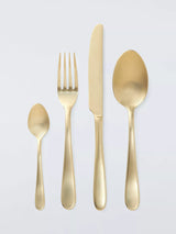 John Lewis John Lewis Stainless Steel Cutlery Set, 4 Piece, Champagne- Buy online at McGrocer