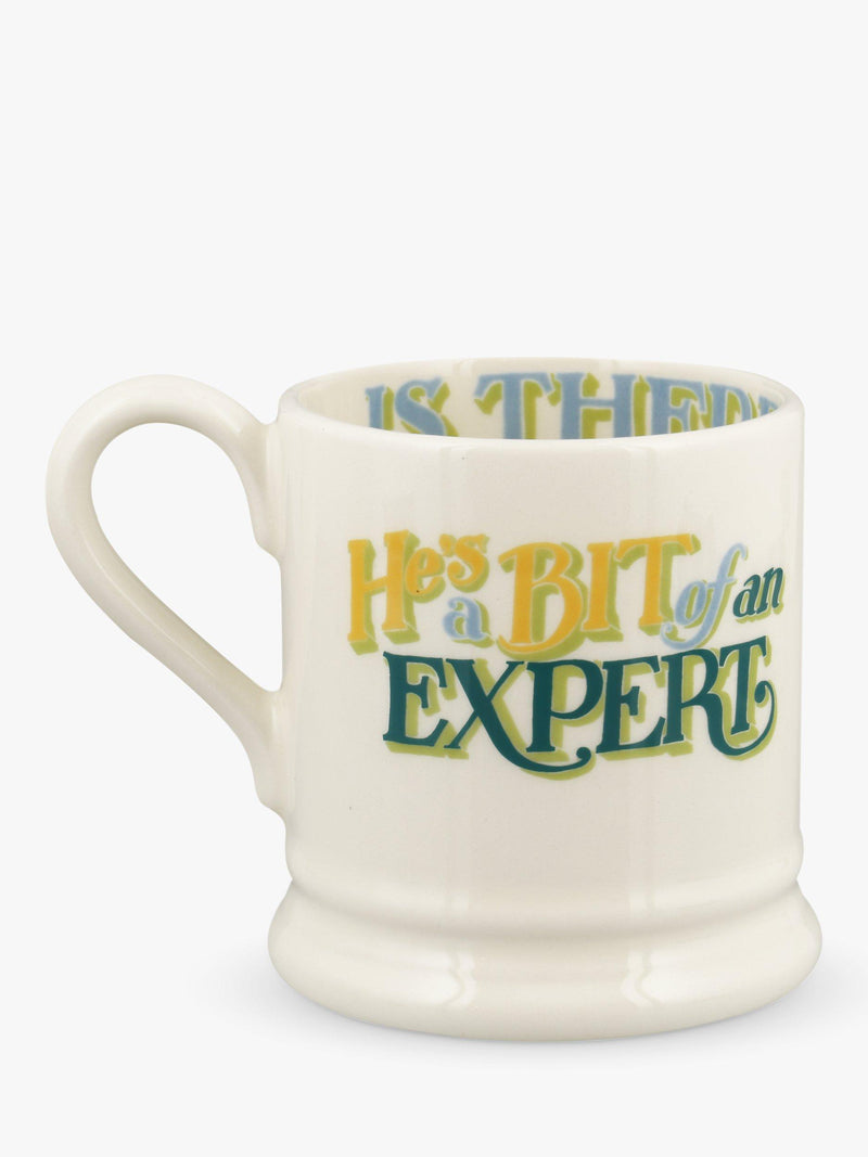 Emma Bridgewater Peppa Pig Daddy half pint mug 300ml blue multi - British product