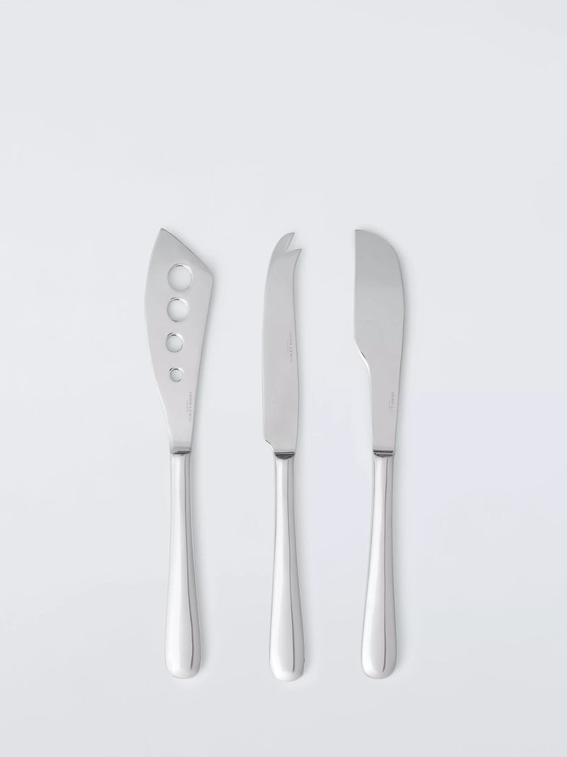 John Lewis stainless steel cheese knife set of 3 (British brand)
