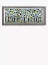 John Lewis Art Marketing Ulyana Hammond 'The Timekeeper' Framed Canvas Print, Grey/Multi, 72 x 167cm- Buy online at McGrocer