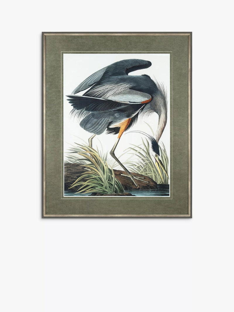 Art Marketing Blue Heron framed print 101x81cm (British brand)