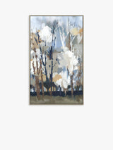 John Lewis Art Marketing A Lera Silversong Birch Framed Canvas Print, Blue/Multi, 67 x 40cm- Buy online at McGrocer