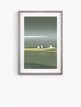 John Lewis Art Marketing Ulyana Hammond 'Aura' Framed Print & Mount, 60 x 41cm, Green/Grey- Buy online at McGrocer