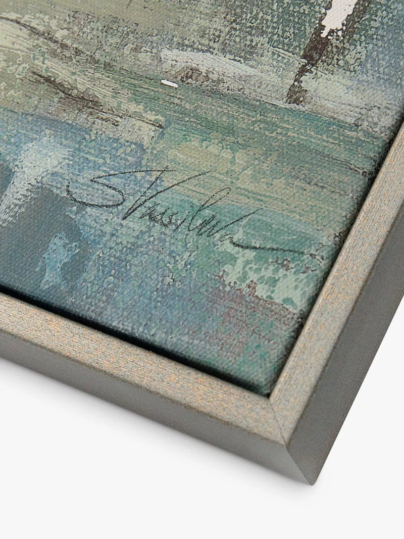 Art Marketing Silvia Vassileva At Dawn framed canvas 80x80cm, imported from the UK