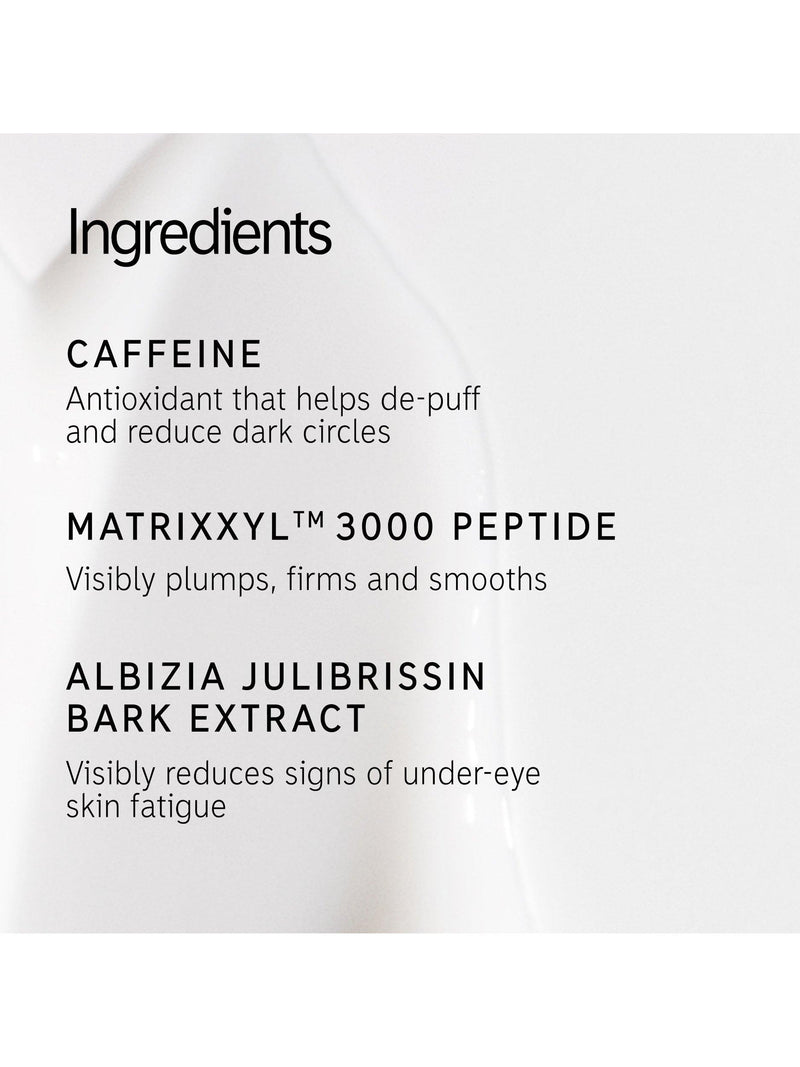 The INKEY List Caffeine Eye Cream 15ml, imported from the UK