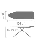 Brabantia ironing board Denim Grey 124x38cm, UK version