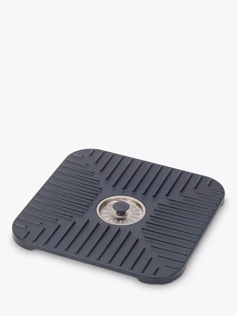 Joseph Joseph grey sink protector with removable plug, UK version