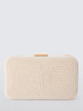 John Lewis Stella clutch bag with pearl beads - British product