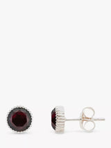 John Lewis Auree Barcelona Birthstone Sterling Silver Stud Earrings- Buy online at McGrocer