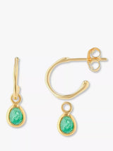 John Lewis Auree Hampton Gold Vermeil Hoop Earrings- Buy online at McGrocer