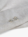 Boucles d'oreilles clous nœud nautique en argent sterling Auree, version britannique