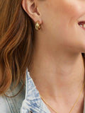 Auree gold plated hoop earrings 2cm, imported from the UK