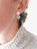 Auree blue topaz drop earrings in sterling silver (British brand)