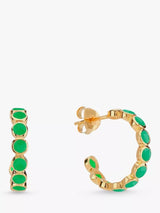 John Lewis Auree Ortigia 18 Carat Gold Vermeil Hoop Earrings- Buy online at McGrocer