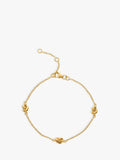Auree nautisches Knotenkettchen Armband goldplattiert Vermeil (britische Marke)
