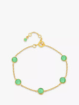 John Lewis Auree Antibes Chrysoprase Gold Plated Bracelet- Buy online at McGrocer