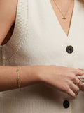 Auree chrysoprase bracelet gold plated 19cm, imported from the UK