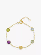 John Lewis Auree Chennai Mixed Gemstone Bracelet 19cm- Buy online at McGrocer