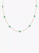 John Lewis Auree Antibes Chrysoprase Station Necklace Gold- Buy online at McGrocer