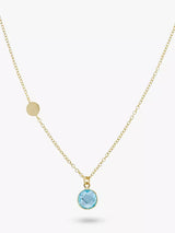 John Lewis Auree Salina Blue Topaz Pendant Necklace 16-18- Buy online at McGrocer
