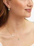 Auree Salina amazonite gold pendant necklace, UK version