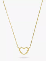 John Lewis Auree Verona Love Heart Pendant Necklace, Gold- Buy online at McGrocer