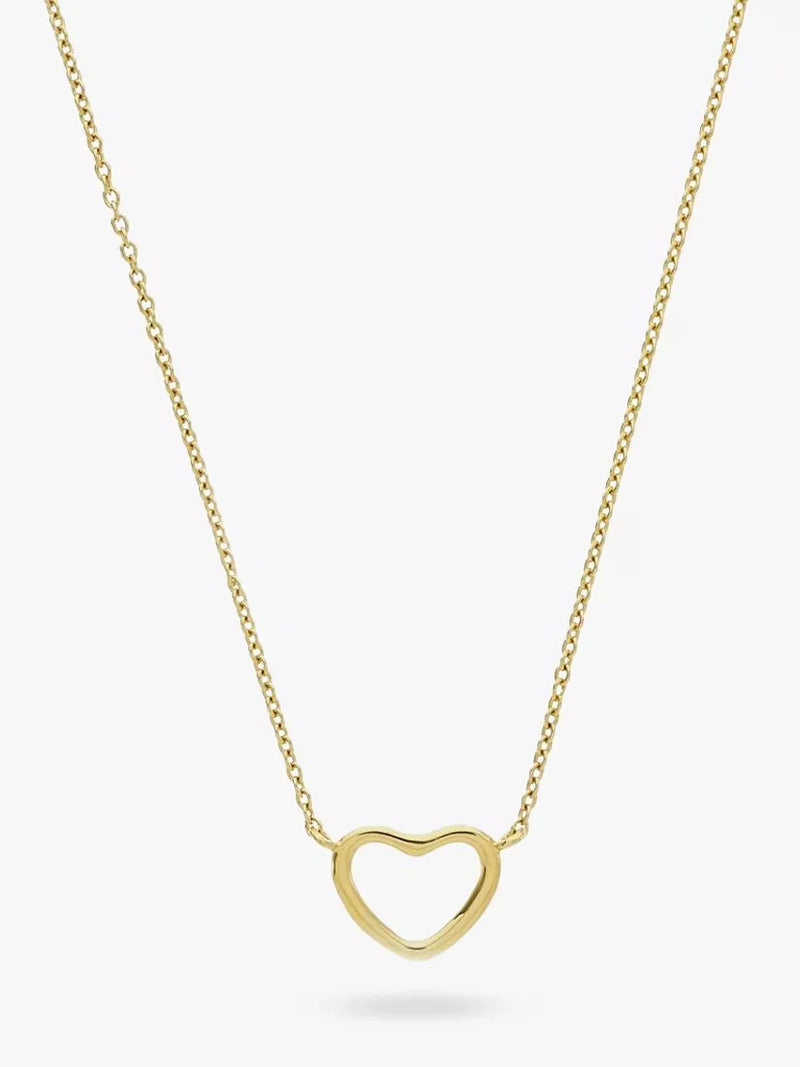 Auree love heart pendant necklace gold vermeil (British brand)