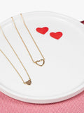Auree love heart pendant necklace gold vermeil (British brand)