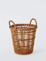 John Lewis Open Weave Rattan Waste Paper Bin- Buy online at McGrocer