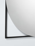 John Lewis black square frame bathroom mirror 60cm, imported from the UK