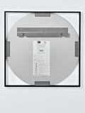 John Lewis black square frame bathroom mirror 60cm, imported from the UK