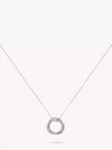 John Lewis Auree Knightsbridge Russian Wedding Ring Pendant Necklace Silver 16 inch Chain- Buy online at McGrocer