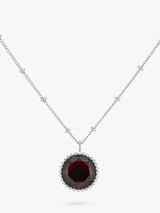 John Lewis Auree Barcelona Personalised Birthstone Sterling Silver Beaded Pendant Necklace Lapis Lazuli- Buy online at McGrocer