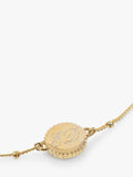 Auree personalised birthstone gold vermeil beaded chain bracelet - British product