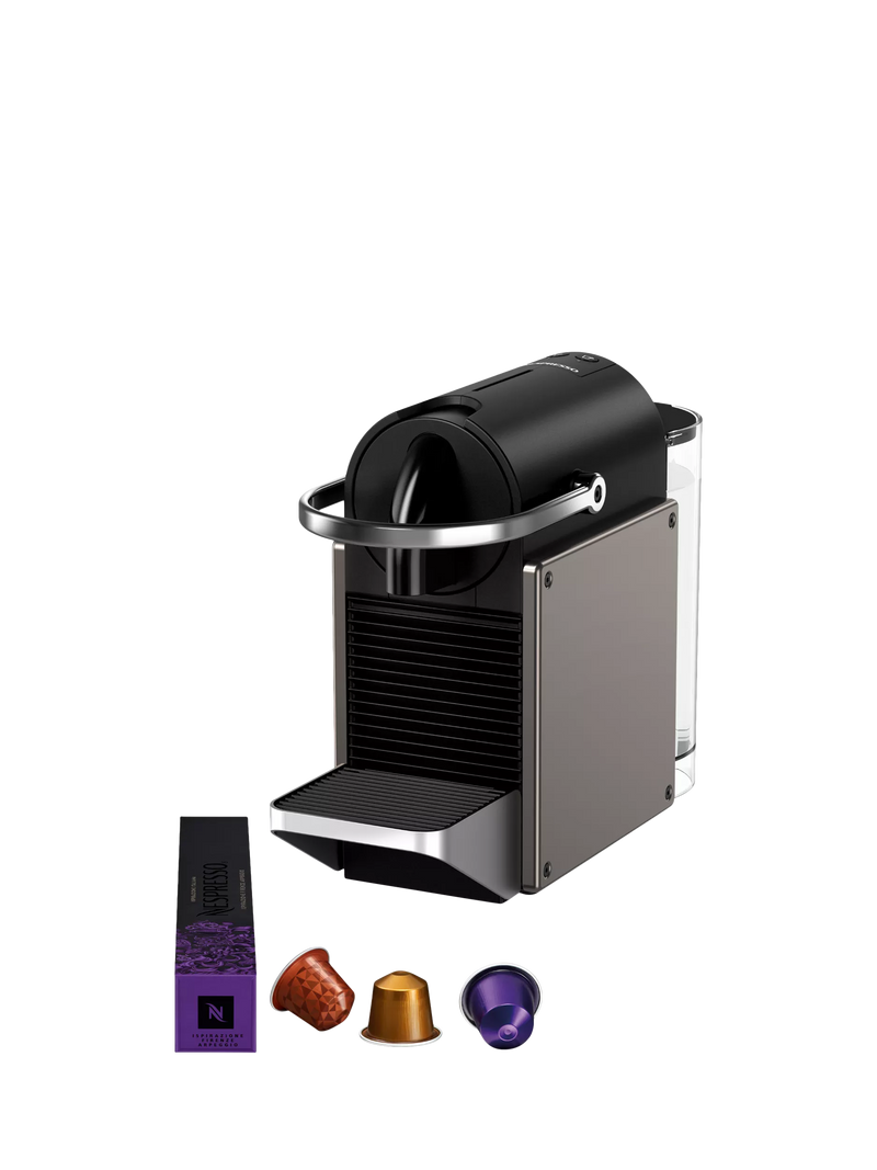 Nespresso titanium espresso and lungo coffee machine, imported from the UK